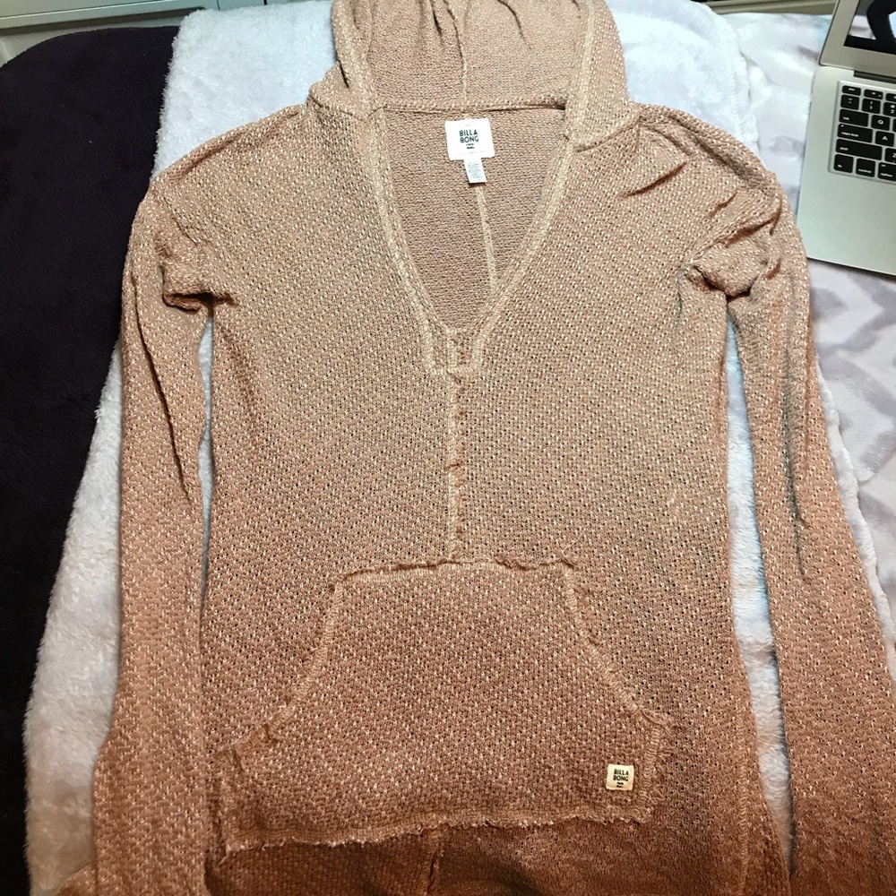 Peach/Nude colored sweatshirt cover up